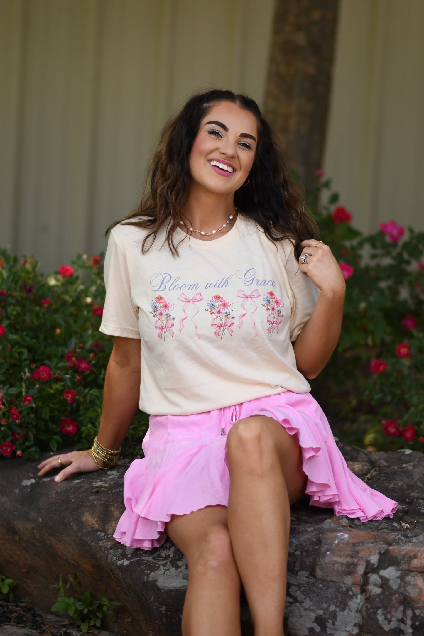 Bloom With Grace Floral Tee