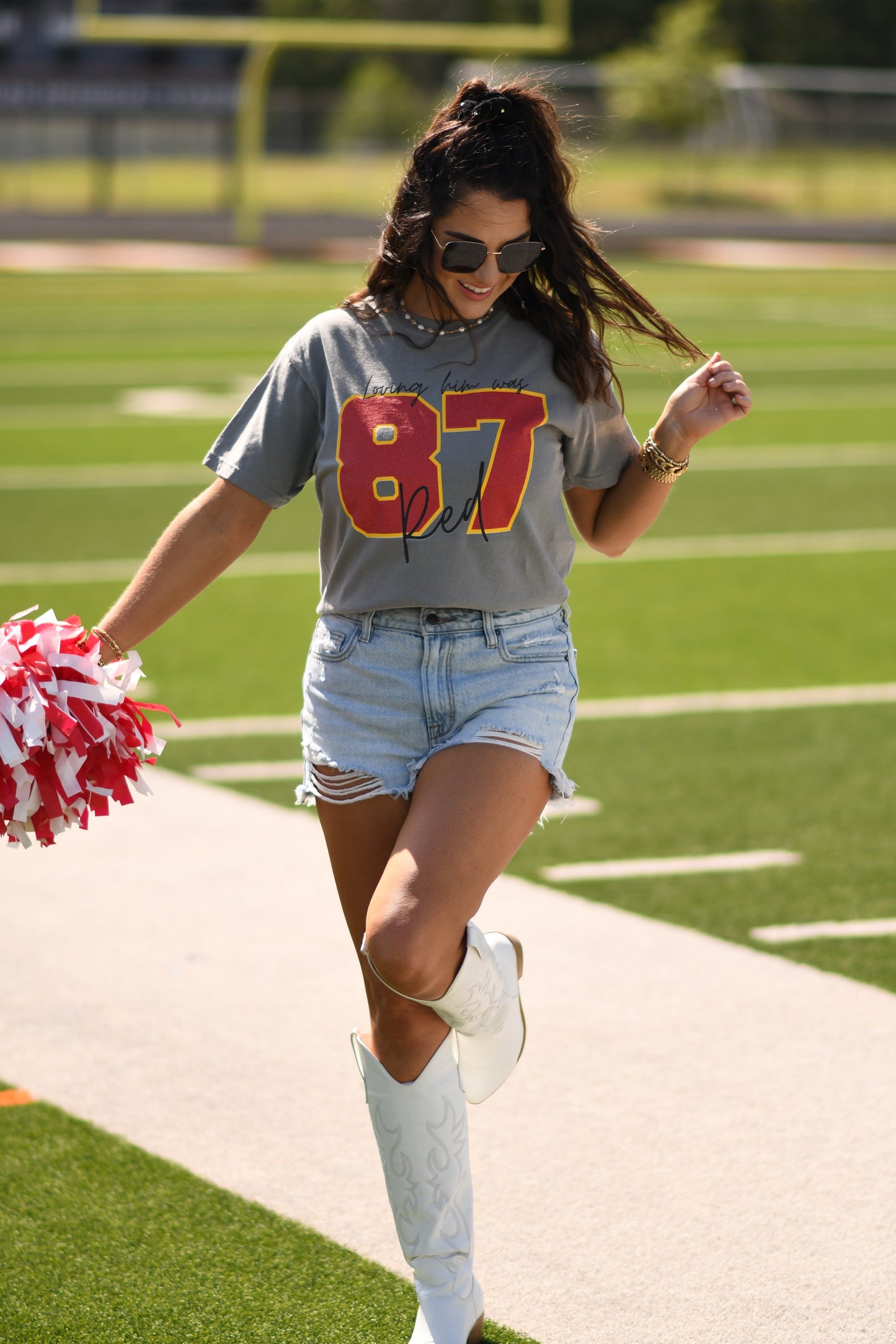 Loving Him Was Red Comfort Colors Tee
