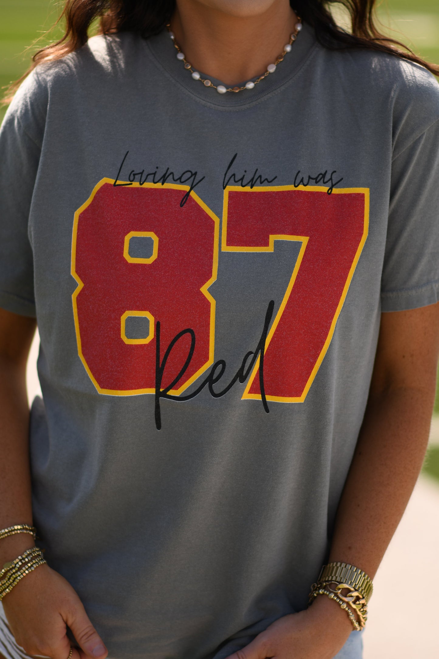 Loving Him Was Red Comfort Colors Tee