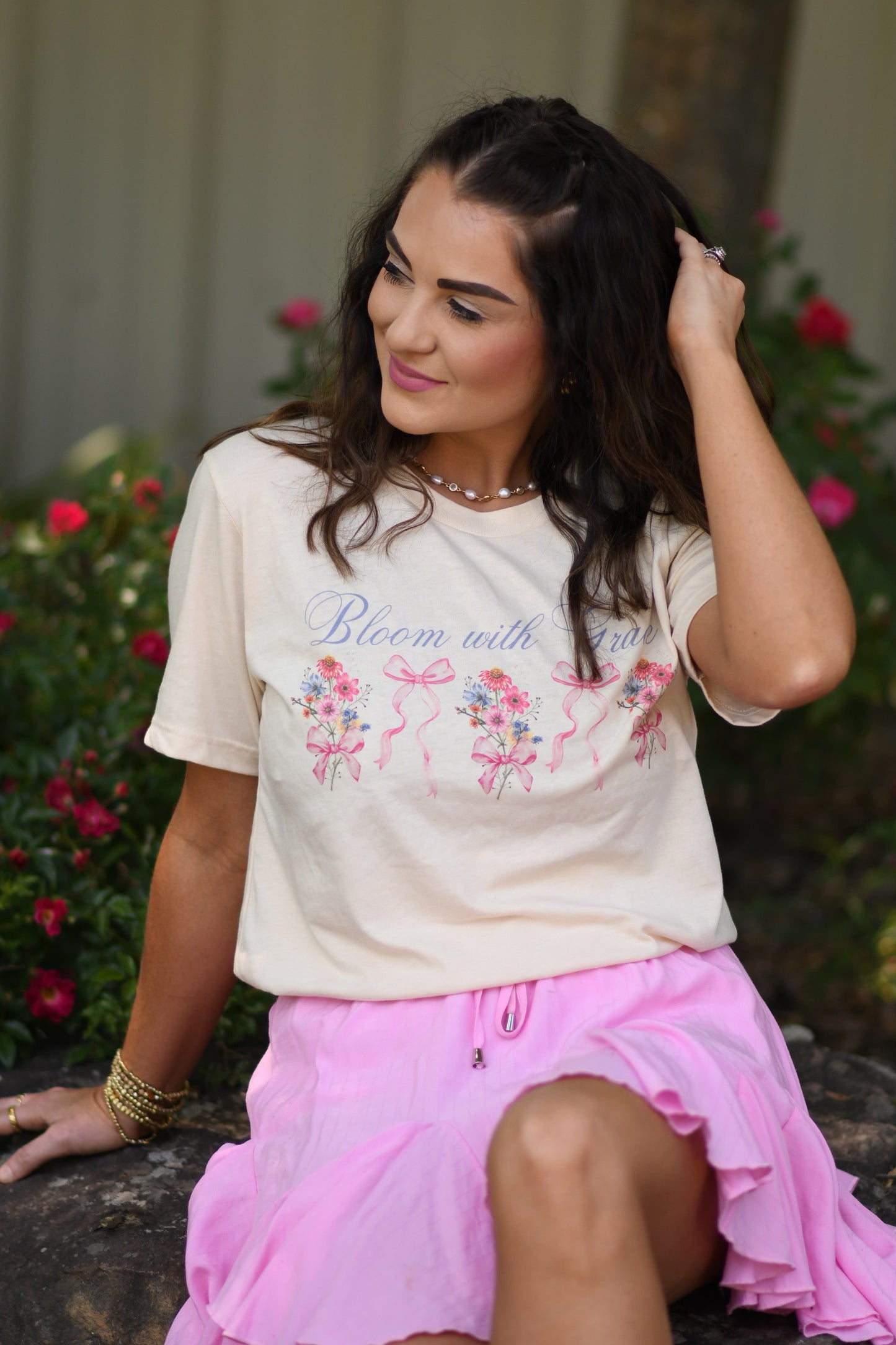 Bloom With Grace Floral Tee