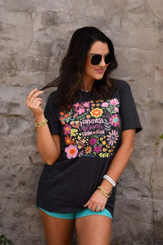 Happiness blooms tee