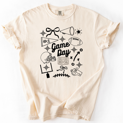 Game Day Emoticon Comfort Colors Tees