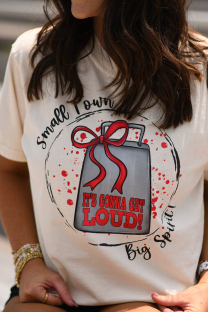 Red Small Town Big Spirit Youth & Comfort Colors Adult Tees