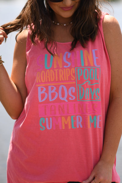 Summertime Comfort Colors Tank/Tee