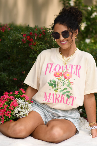 Flower market tee