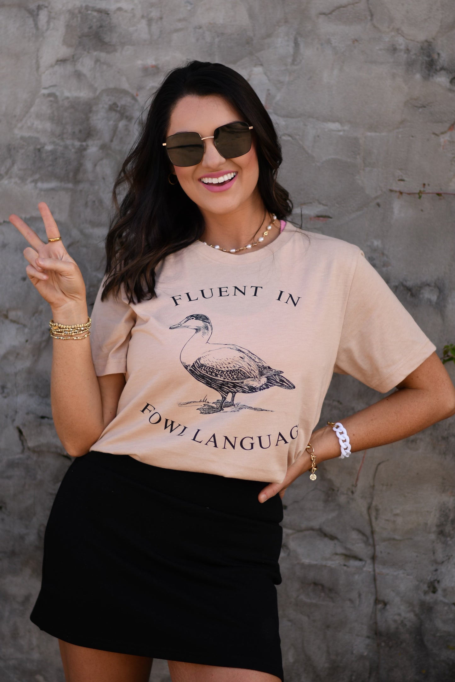 Fluent in fowl language tee
