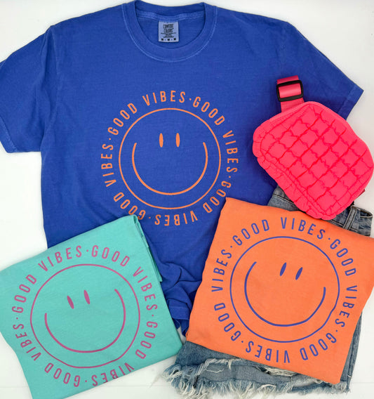 Good Vibes Comfort Colors Tees