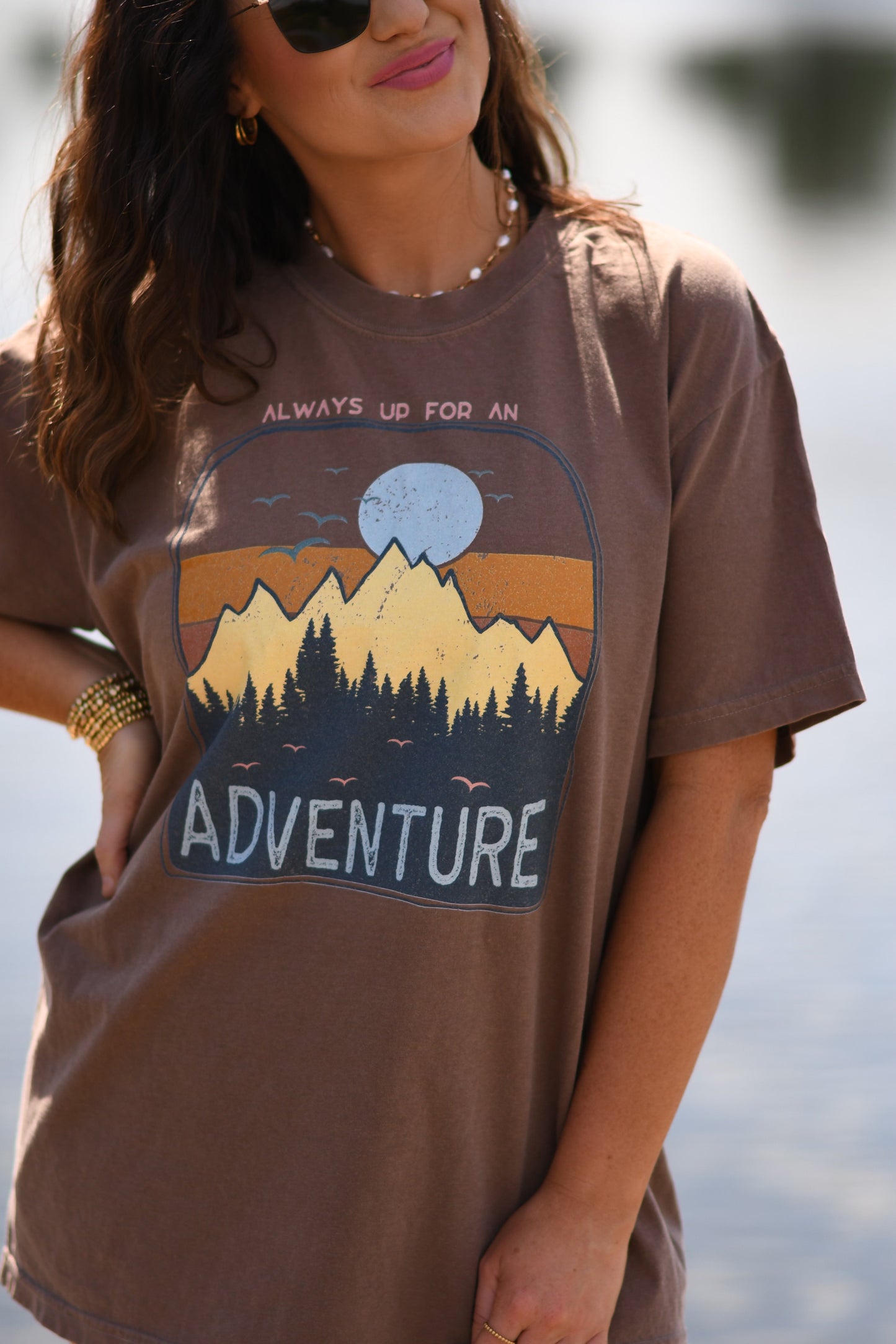Always Up For An Adventure Comfort Colors Tee