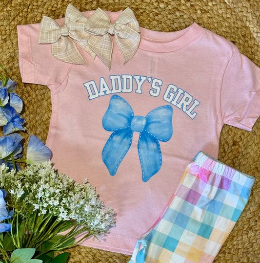 Daddy’s girl bow tee
