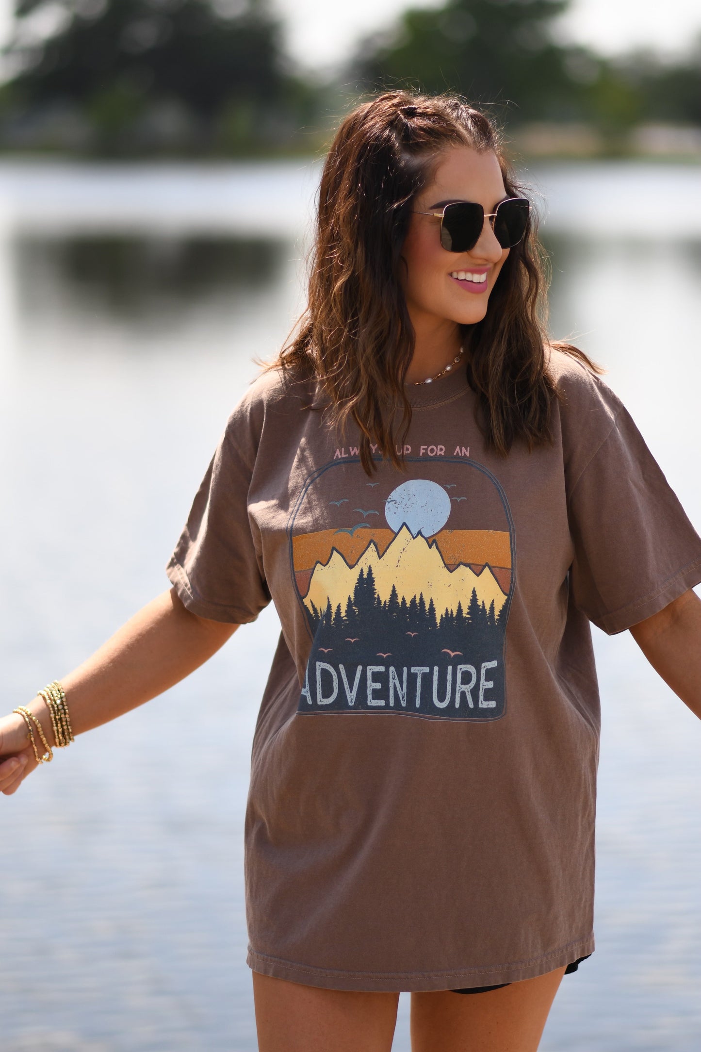 Always Up For An Adventure Comfort Colors Tee