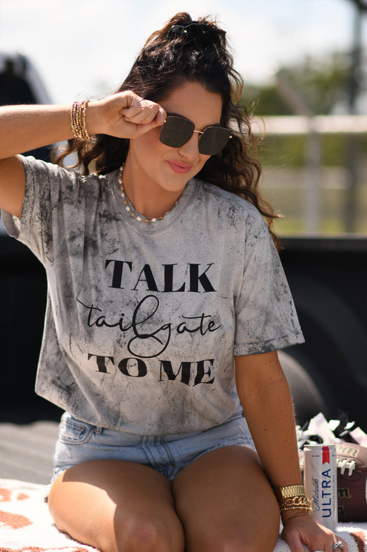 Talk Tailgate To Me Comfort Colors Tee