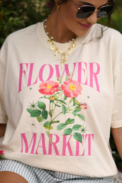 Flower market tee
