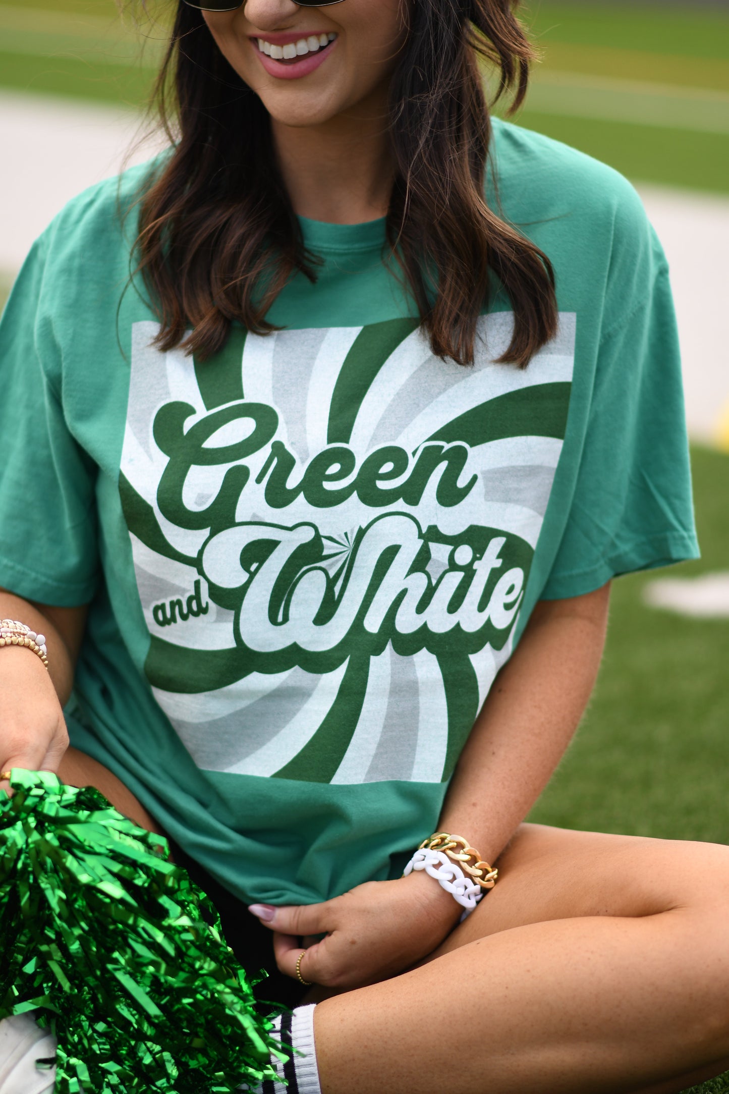 Green and white